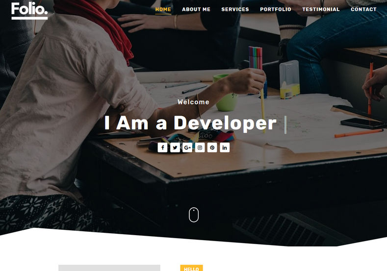 Folio Blogger Template Free Download