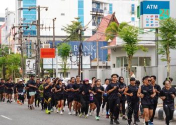 Lari Sambil Ngabuburit, Yamaha Gelar Run The City di Banjarmasin