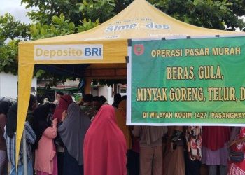 Sehari Jelang Lebaran, Pasar Bambalamotu Pasangkayu Kebuntungan Ratusan Meter